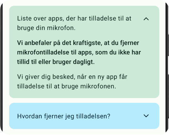 Mikrofon værge og beskytter funktion