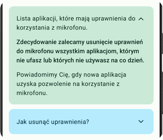 Funkcja ochrony i zabezpieczenia mikrofonu