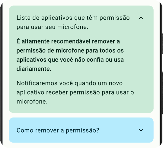 Recurso de guardião e protetor do microfone