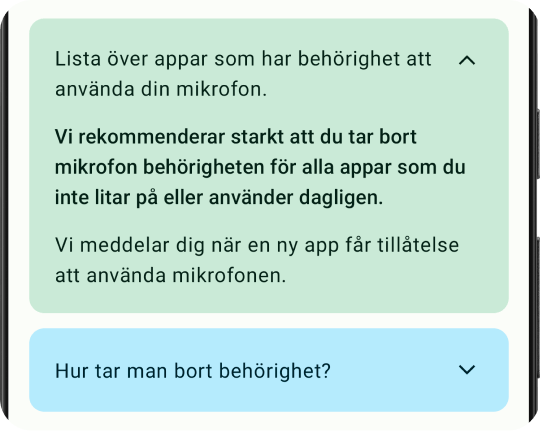 Mikrofon väktare och beskyddare funktion