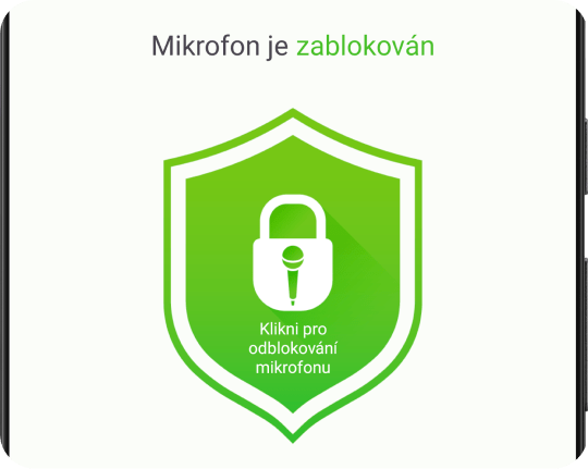 Zakažte, zablokujte a deaktivujte mikrofon jediným klepnutím.