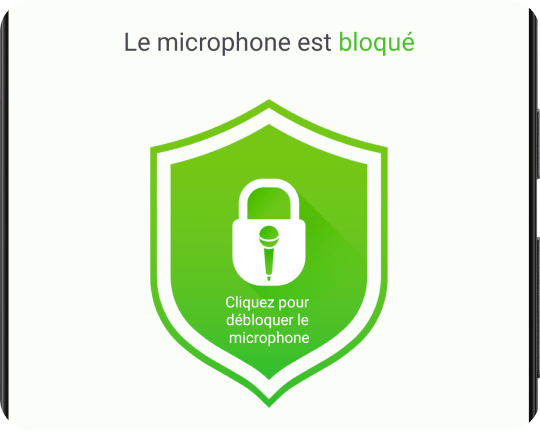 Bloquer et désactiver le microphone d'une simple pression.