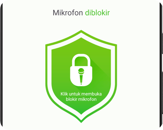 Matikan, blokir, dan nonaktifkan mikrofon dengan satu ketukan.