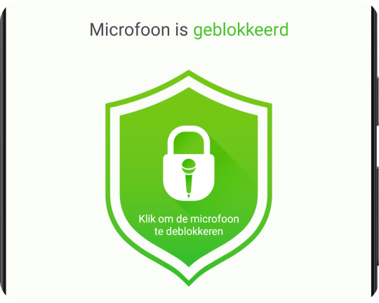 Microfoon uitschakelen, blokkeren en deactiveren met één tik.