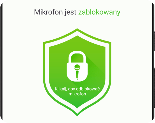 Wyłącz, zablokuj i dezaktywuj mikrofon jednym dotknięciem.