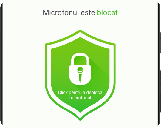 Opriți, blocați și dezactivați microfonul cu o singură atingere.